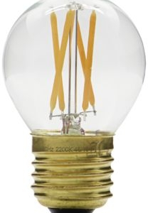 LED-pære E27 House Doctor Krone klar glas messing Ø4,5Ã7,5 cm dæmpbar 320 lm